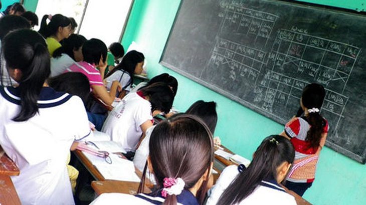 Một điểm dạy thêm ở Q.5, TP.HCM - Ảnh: TƯ LIỆU TTO